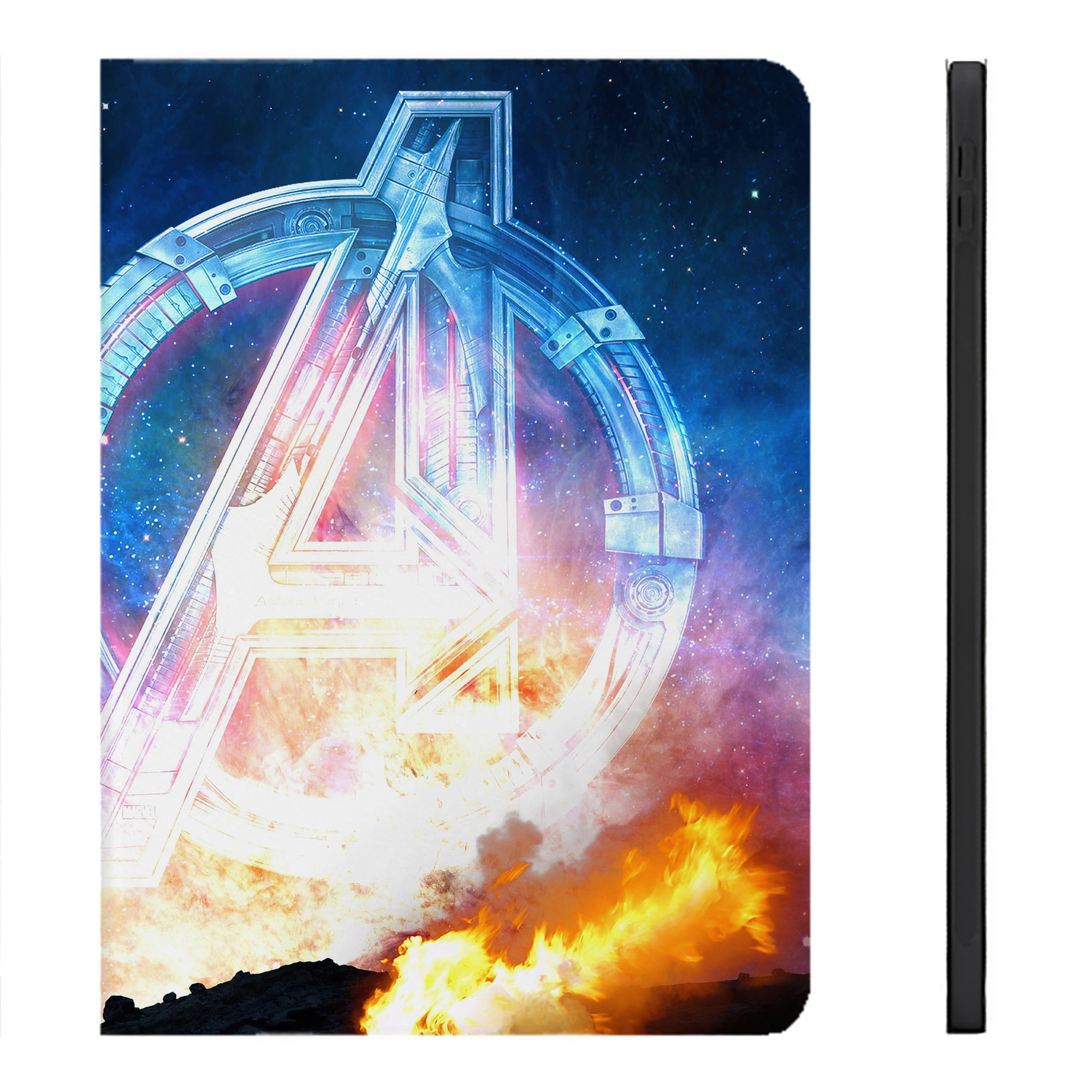 （画像用） アベンジャーズ The Avengers IPadケース ペンホルダー付き ブックスタイルデザイン